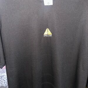 Nike ACG Black T-Shirt with Gold Logo